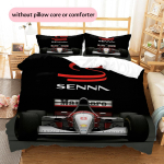 Ayrton Senna Muster Voodipesu Kodukaunistus S&uuml;nnip&auml;eva- ja P&uuml;hadekingitus (1 * tekikott + 2 * padjap&uuml;&uuml;ri, ilma s&uuml;damikuta) 135x200cm