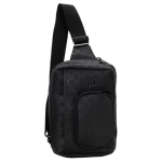 Jordan Spordikott Vabaaja Minimalistlik Mitmek&uuml;lgne S&uuml;nteetilisest Nahast &Otilde;la Crossbody Rinnakott Unisex kotid Must JD2443032AD-001 Black