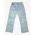 RogueWave Y2k Ameerika P&uuml;ksid Hip Hop Streetwear Unisex Vabaaja Y2k Retro L&otilde;dvad Teksad Trendikad Kupido Ingli Muster Mehed Naised Sirge S&auml;&auml;rega Teksad S