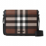 Burberry Alfred reguleeritava &otilde;larihmaga magnetilise sulguriga nahast kullerkott v&auml;ike meeste kullerkott tumep&auml;hklipruun 80697921 Basic Set (Bag+Dust Bag)