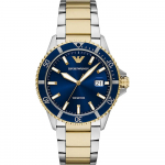 Emporio Armani World Explorer sinine kahev&auml;rviline meeste kvartskell kuup&auml;evaga AR11682 sinine