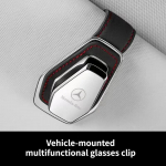 GLC GLB Auto Prillikarp Nahast P&auml;ikesesirm P&auml;ikeseprillid Mercedes-Benz Autole Metallhoidik Kaardihoidik Piletihoidik Prillihoidik Auto must