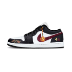 Jordan Air Jordan 1 Hobuseaasta Piiratud V&auml;ljalase Polsterdus, Kulumiskindel Madal Top Vintage Korvpallijalatsid Unisex DC0774-101(Team425-) 44