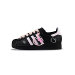adidas Originals Superstar 2 Kulumiskindlad Madalad Rula Kingad Unisex Must Roosa JI0079(Team840-) 35⅔