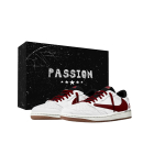 Travis Scott x Jordan Air Jordan 1 Konks. Punane K&uuml;&uuml;lik Hobune Madalad Vintage Korvpallijalatsid Naiste Valge Punane DZ4137-700(Team1897-.-) 41