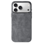 100% Alcantara &uuml;mbris IPhone 17 Pro Maxile Luksuslik kate koos MagSafe'i ja kaamera pildistamisnupuga Magnetilised &uuml;mbrised IPhone 17 Pro Maxile for iPhone17 Pro Max
