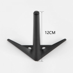 4 tk metallist must-kuldne diivanijalga - 12/15/18/25 cm k&otilde;rgus teleri kapi/voodi/kohvilaua/laua/tabureti/tooli jaoks (Mitmeotstarbeline kasutamine)