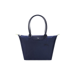 Longchamp Le Pliage Green Br&auml;ndi tikitud logo L&otilde;uend ja nahast kott-kott &Otilde;lakott Suured naiste kotid Tumesinine 1899919P68 Basic Set (Bag)
