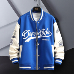 Hip-hop vabaaja pesapallijope Slim Fit, neutraalne pesapallivorm Bomber jakk Meeste noorte trendikolledžir&otilde;ivad s&uuml;gisene XL