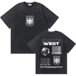 Pestud Vintage Rapper Kanye West Graafilised T-s&auml;rgid THE LIFE OF PABLO Kaanepildiga T-s&auml;rk Unisex Naistele Hip Hop Moega T-s&auml;rgid M