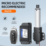 Mini teleskoopiline lineaarne ajam v&auml;ike mikro 6V/12V/24VDC elektriline edasi-tagasi t&otilde;stev lineaarne ajam k&auml;igupikkus 10-200mm 30MM per S 20N
