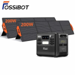 FOSSiBOT F2400 kaasaskantav elektrijaam 400W p&auml;ikesepaneeliga, LiFePO4 aku, p&auml;ikeseenergia generaator kodu/telkimine/haagissuvila jaoks