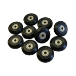 4 tk Pilatesi Reformeri Rattad Laagritega Otsene PU Ehitus Vaikne Sobib Treeninguks J&otilde;usaali 4PCS black