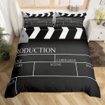 Kinoteatri tekikott Kinopileti voodipesukomplekt Filmilindi tekikoti kate Magamistoa dekoratsioon Voodikate T&auml;issuurus 2/3 tk 150x200cm 3pcs