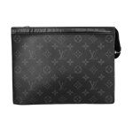 [Kasutatud] Louis Vuitton Pochette Voyage MM 'Must Monogram Eclipse L&otilde;uend' - Hea #12HD8LT ONE SIZE