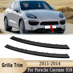2 tk esikaitseraua keskmise radiaatoriv&otilde;re kaunistusliist 95850597300 95850597400 Porsche Cayenne 958 2011-2014 jaoks