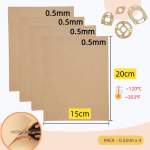 Tihendipaberilehed 0,5 mm x 4|Rebenemiskindel kuumakindel &otilde;likindel DIY mootoritihendid T&otilde;ukeratas Mootorratas Muruniiduk Kettsaag 0.5mm x 4