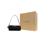 COACH Nolita Ikooniline teksariidest ja siledast nahast &uuml;hes &otilde;las kandmise k&auml;ekott V&auml;ike Naiste Must Gift Box Set (Basic Set + Yellow Gift Box) must