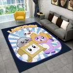 Lankybox Happy Boxy Foxy Rocky Multikas Libisemiskindel Ala-vaip elutuppa, magamistuppa, m&auml;ngutuppa, pehme vaip p&otilde;randamatt Kodu sisustusvaip 160x200cm