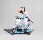 Anime Gintama tegelane Gintoki Sakata mootorrattal s&otilde;itmas tegevuskuju mudel m&auml;nguasjad gray