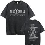 Pestud Vintage Film The X Files The Truth Is Out There Graafilised T-s&auml;rgid Meestele Naistele Vabaaja Retro Puuvillased L&uuml;hikeste Varrukatega T-s&auml;rgid M black