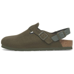 Birkenstock Tokio Suede Mugavad Mitmek&uuml;lgsed Lihtsad T&ouml;&ouml;le K&auml;imiseks Moodsad Trendikad Klapp-Sandaalid Unisex Sandaalid Oliiviroheline 1029912 43 black
