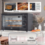 Nutikas 22L/48L Elektriahi &ndash; Suure Mahutavusega, T&auml;isautomaatne, Multifunktsionaalne Koduseks K&uuml;psetamiseks ja Pizza K&uuml;psetamiseks. Standard Package gray