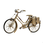 Vintage Jalgratta Mudel Retro Dekoratiivne Jalgratta Skulptuur Dekoraatoritele, Kollektsion&auml;&auml;ridele, Riiulile, beige