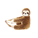 40cm kaisukloomast looma seljakott t&auml;idisega Kawaii laiskloom Lop talleke kahe &otilde;larihmaga kott kaisukott rahakott ostukott kingitus 40cm backpack brown