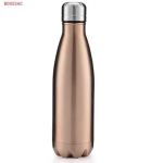 350/500/750/1000ml roostevabast terasest isoleeritud vaakumtermos veepudel kahekordse seinaga BPA-vabad pudelid spordipudeliteks t&uuml;drukutele 750ML kuld