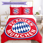 FC Bayern M&uuml;ncheni mustriga voodipesu, Tekikomplekt Tekikate Padjap&uuml;&uuml;r Kodu S&uuml;nnip&auml;evakingitus (1*tekkikott+2*padjap&uuml;&uuml;r, ilma t&auml;idiseta) 135x200cm mitmev&auml;rviline