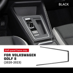 Volkswagen VW Golf 8 MK8 2020 2021 2022 2023 jaoks Ehtne s&uuml;sinikkiust kleebis Auto sisekujundus Punane k&auml;igukangi paneeli dekoratsioon Tarvikud 03 / Right Hand Drive