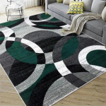 Kaasaegne abstraktne geomeetriline vaip, must-hall-valge libisemiskindel p&otilde;randavaip elutuppa, magamistuppa Minimalistlik kodu 80x160cm 31x63inch