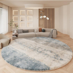 Stiilne abstraktne &uuml;mmargune vaip Pehme libisemiskindel masinpestav vaip Hubane tunne garderoobi elutuppa koju 100x100cm 40inch brown
