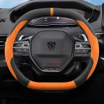 Suede Nahast Auto Roolikate Peugeot E-3008 3008 E-2008 2008 E-308 GT 2021 2022 2023 2024 2025 Autotarvikud