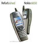 Renoveeritud Nokia Originaal Nokia 6650 0,3 MP Mobiiltelefon 1 SIM-kaardiga No charger hall v&auml;rv