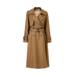 Briti villa segu naiste trench-coat - keskmise pikkusega, k&otilde;rgekvaliteediline, kahe n&ouml;&ouml;biridaga pikale kasvule, ideaalne s&uuml;giseks ja talveks S tume khaki v&auml;rv
