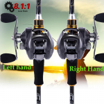 Baitcasting Fishing Reel varjestatud laagrid, siledad v&otilde;imas metallist kere Smooth 12+1BB &uuml;lekandearv 8,1:1 so left