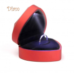 CO&LO s&uuml;damekujuline LED-valguss&otilde;rmuse hoidja kasti ettepanek pulmapaela vitriin One Size punane