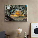 Teemantmaaling t&auml;isringi puur Scenic Teemanttikandid Maja Kodukaunistamise Teemant 20X30CM