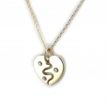 Altesse [N1890] - Collier plaqu&eacute; or 'Love' kuld