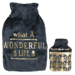 Les Tr&eacute;sors De Lily [Q4404] - Kuuma veepudel ja soojem samet 'Messages' must (milline imeline elu) - 26x16. 5x4. 5 (1L) must