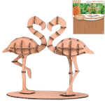 Les Tr&eacute;sors De Lily [Q4560] - Figurine carton 3D 'Flamant Rose' - planches 16. 5x17. 5 cm pruun