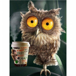 T&auml;ielik 5D teemantmaaling multifilm &ouml;&ouml;kull mosaiik tikandid ristpistes kodukaunistus k&auml;sitsi valmistatud kingitus 25x30cm