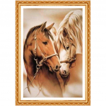 DIY, kaks hobust 5D n&auml;put&ouml;&ouml; Teemant, t&auml;is &uuml;mmargune kodukaunistus Teemanttikandid k&auml;sit&ouml;&ouml; 20X30CM