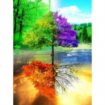 Teemantmaaling 5d hooaja teemantmosaiigist maastik Teemanttikandid maastik 20X30CM