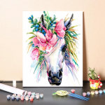 DIY maalimine numbrite j&auml;rgi Digitaalne &otilde;limaal Hobid Kodukaunistamine Numbrid Maalimine Kujutav kunst &Otilde;limaal Numbrid &Otilde;limaal 40x50cm no frame