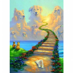 5D Teemantmaal Pilve Kutsika Teemanttikandid Ristpistes Kodukaunistus K&auml;sitsi valmistatud kingitused Round 20x30cm