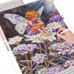 5D DIY Teemantmaaling Ingliristpistega T&auml;isruudukujuline &uuml;mmargune teemanttikandid Portree Rhinestone komplekt Kodukaunistus Full Round (20X30CM)