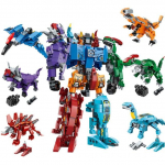 553 tk Harivad ehitusklotsid m&auml;nguasjad lastele 6-aastastele poistele meisterdamise s&uuml;nnip&auml;evakingitus 1414 dinosaurust 6 &uuml;hes robotimudel, v&auml;ikesed klotsid